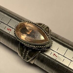 Elegant Silver and Gold-Toned Ring